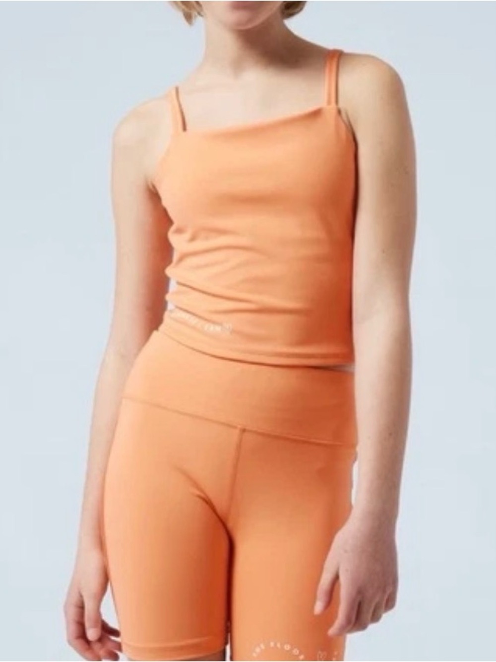 Athleta Peachy Orange Double-Strap Girls Sports Bra